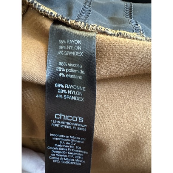 Chico's So Slimming Brigitte Pants Size 3 (US 16) Rust Brown Ankle Regular - Picture 10 of 11
